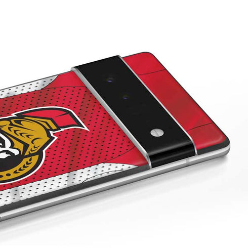 NHL Ottawa Senators Home Jersey Google Pixel 6 Skin